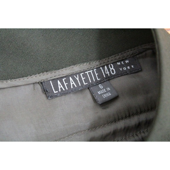 Lafayette 148 Womens 6 Black Lightweight Wool Trouser Pants Stretch Career‎ - Picture 3 of 8